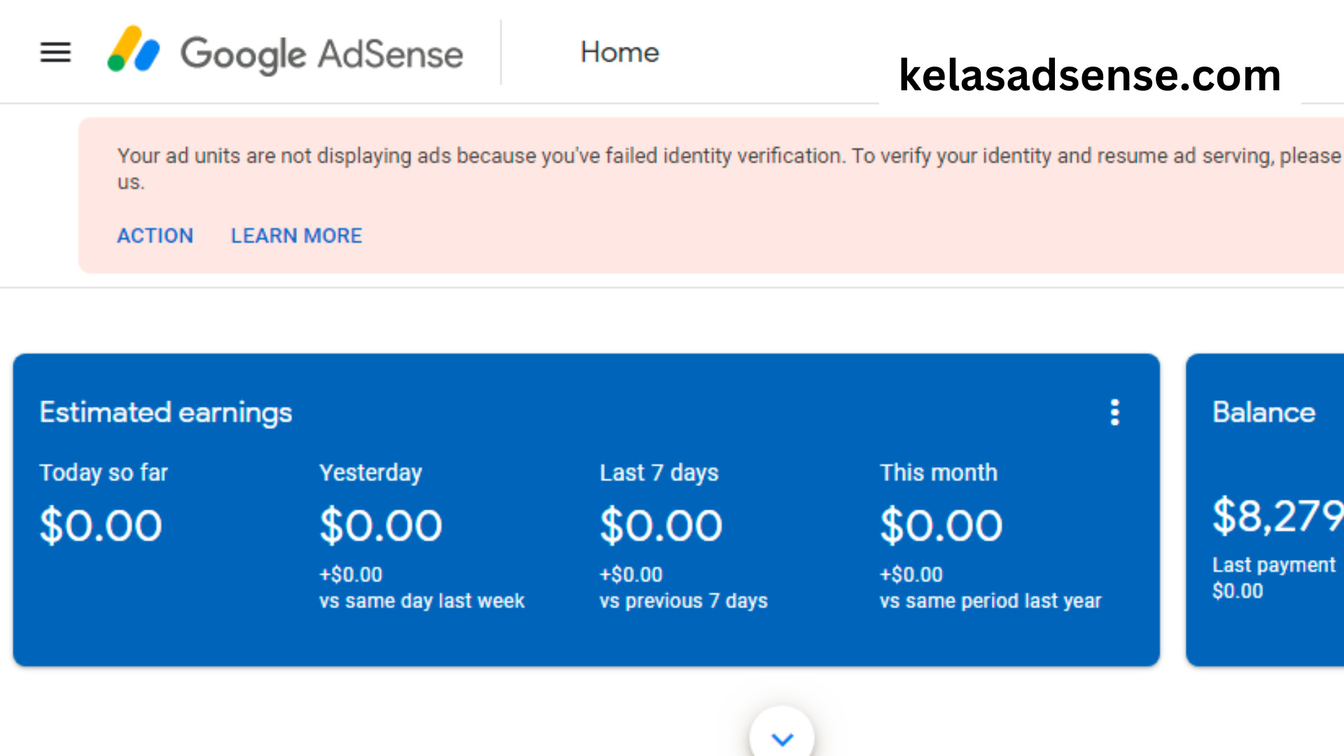 cara melihat penghasilan adsense