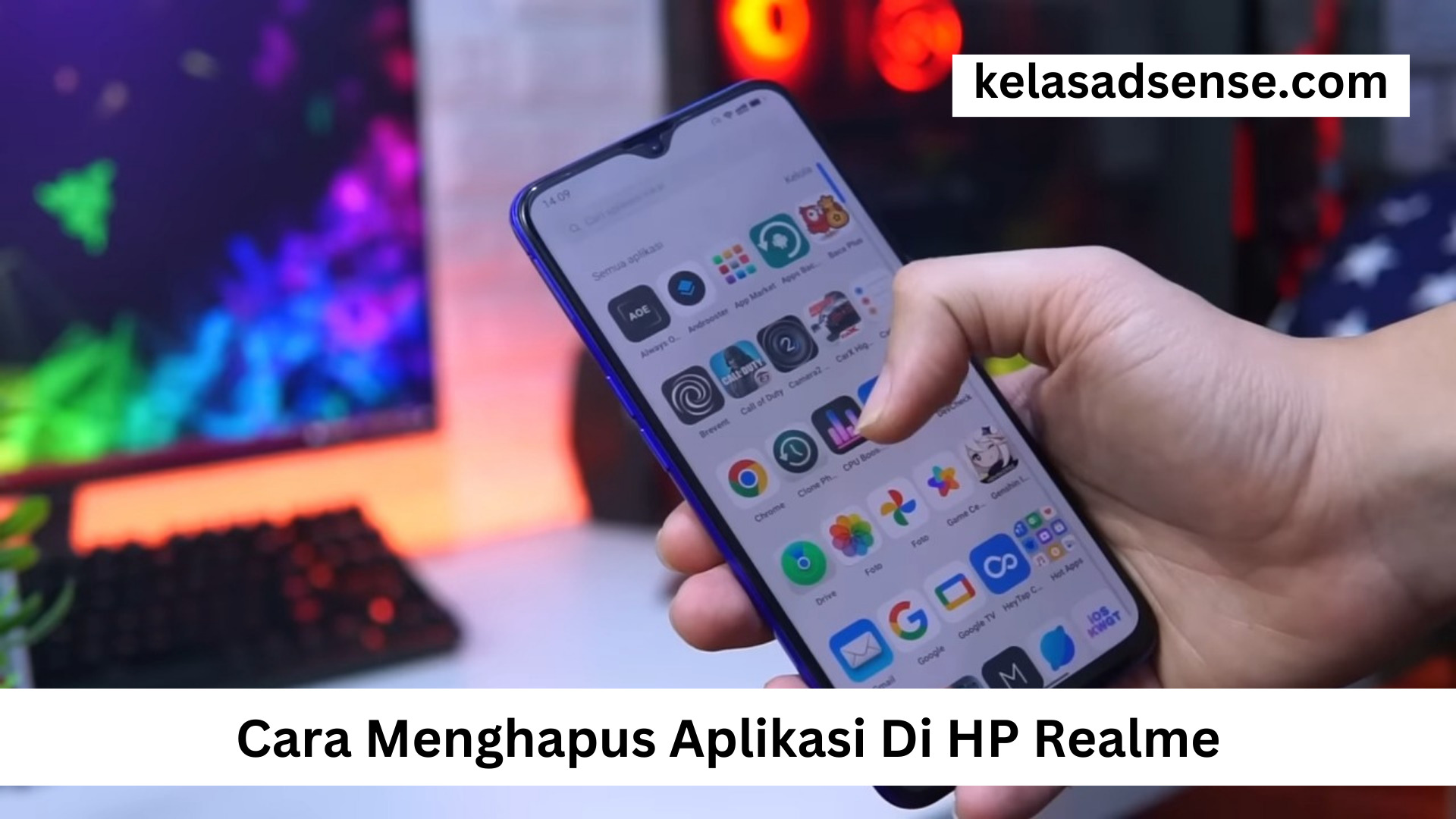 Cara Menghapus Aplikasi Di HP Realme