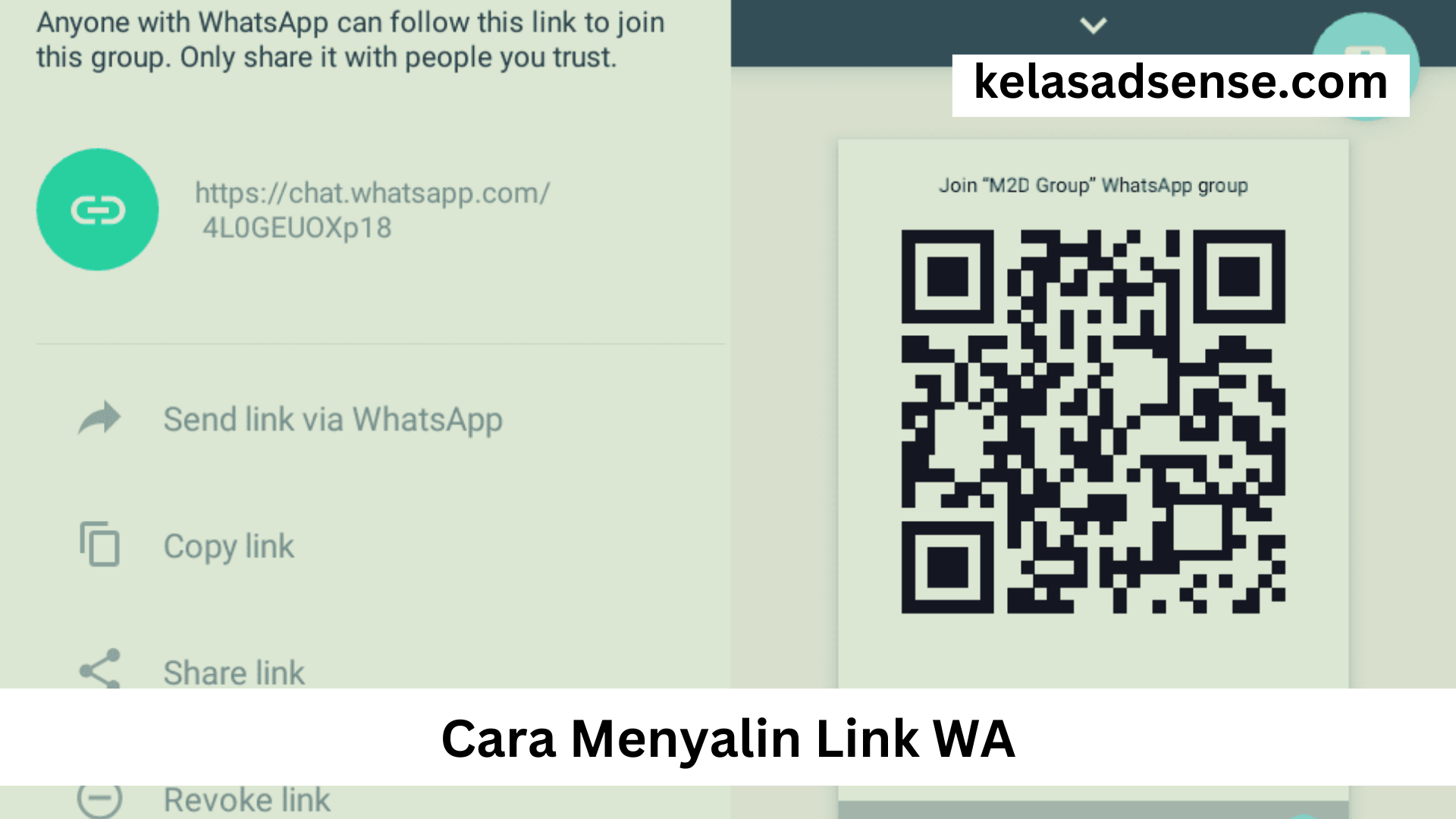 Cara Menyalin Link WA