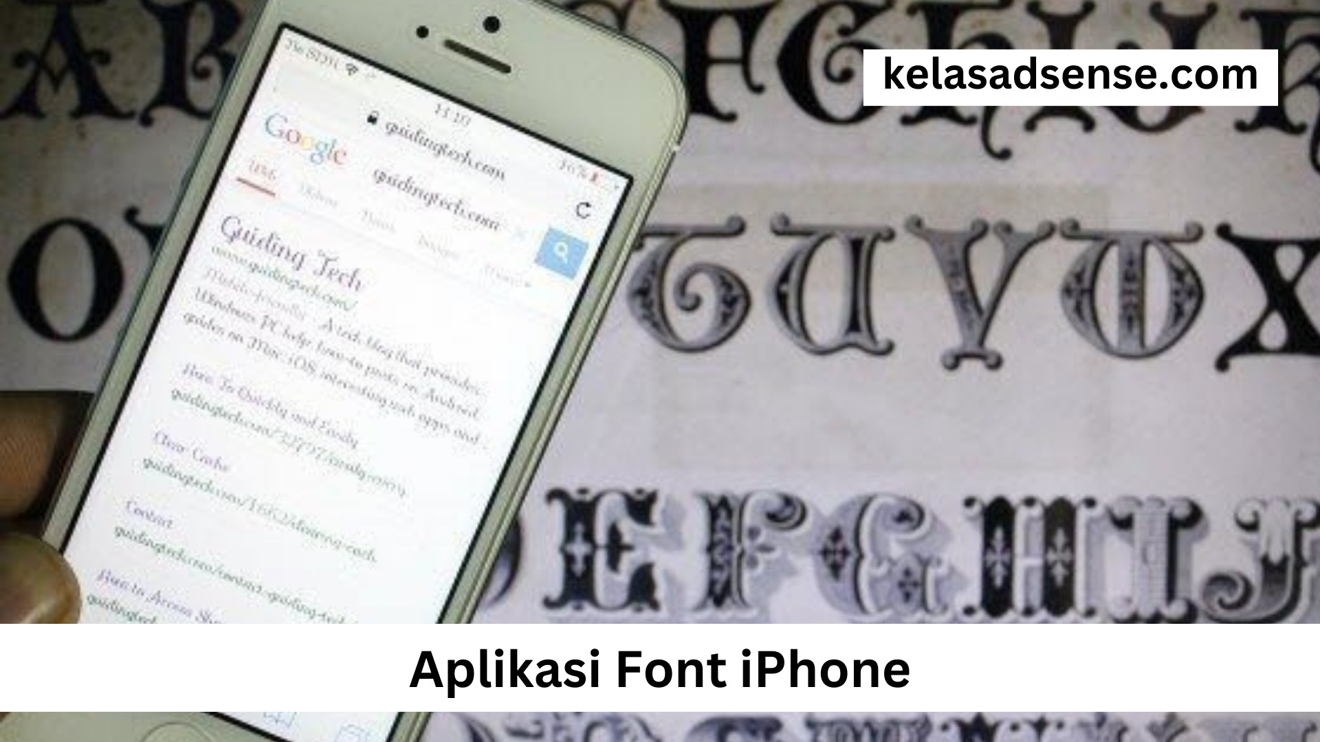 Aplikasi Font iPhone